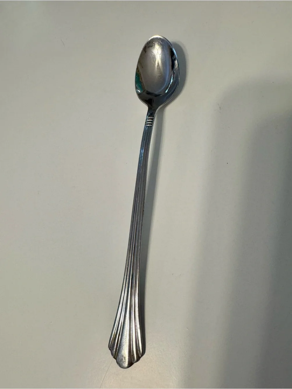 8 Dessert Spoon/ Iced Tea Spoons Set - Shiny Stainless